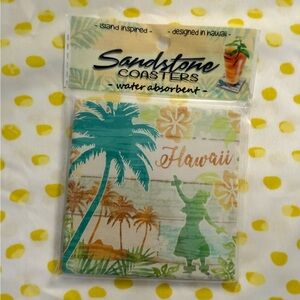 Sandstone Coaster with Hawaii Design